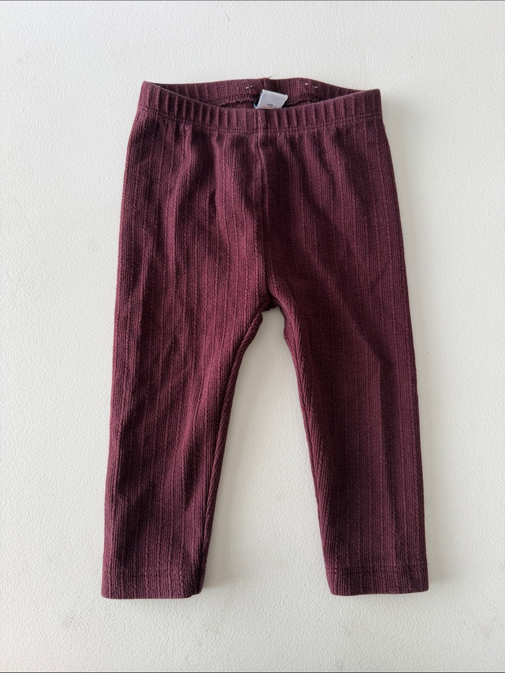 Old Navy Ribbed Baby Leggings in Burgundy